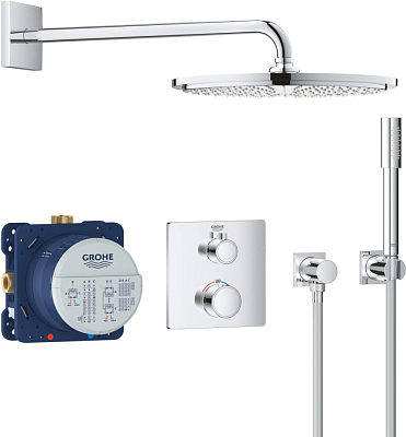 34730000 Grohtherm Набор для комплектации душа с Rainshower Cosmopolitan 310, хром 400_400_1431767